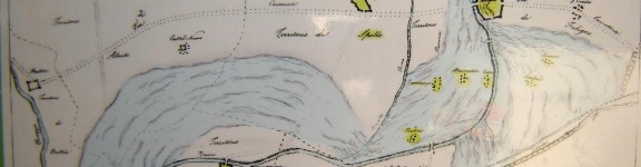 TOPINO planimetria aree alluvione anno 1836